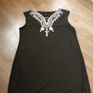 Sleeveless Army Green Dress